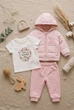 Костюм-тройка “Little Daisy” Kiddo розовый 74 см - изображение 3