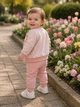 Костюм персиковый спортивный с цветами для девочки Kiddo персиковый 74 см - изображение 2