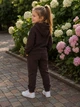 Костюм универсальный спортивный из плотной двунитки Kiddo шоколадный 98 см - изображение 3