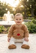 Кофта м'яка з аплікацією оленя Рудольфа Kiddo Коричневий розмір 74 (KIDDO-E44BD795EF354DDA9D465FCBDEC2B140) - изображение 1