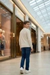 Світшот в'язаний з рельєфним візерунком Kiddo молочний 176 см - зображення 2