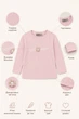 Лонгслив Mountain в рубчик Kiddo розовый 104 см - изображение 3