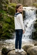 Кофта с кружевным воротничком Kiddo белый 134 см - изображение 2