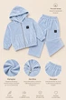 Костюм велюровий Velvet Palazzo Trend Kiddo голубой 146 см - изображение 3