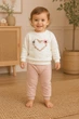 Костюм теплый Lovely Heart Kiddo пудровый 86 см - изображение 1