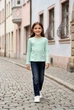 Кофта в рубчик с сердечками Kiddo 128 см - изображение 1