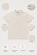 Базове поло «Classic Lacoste» Kiddo Світло-бежевий розмір 122 (KIDDO-A42EA208749A4F5D9B087344CB7290EE) - изображение 3