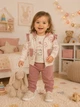 Комплект- тройка Little Flower Kiddo пудровый 80 см - изображение 1