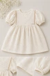 Платье муслиновое Angel Kiddo молочный 74 см - изображение 1
