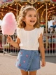 Комплект Daisy Denim Kiddo белый 104 см - изображение 1
