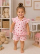 Комплект летний из муслина “Sweet Heart” Kiddo розовый 98 см - изображение 1