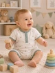 Ромпер для малюків “Star Baby” Kiddo Молочний розмір 68 (KIDDO-AFABA7989BF943269B0AE913A6870844) - изображение 1