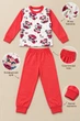 Пижама для девочки Cotton Love Kiddo красный 92 см - изображение 2