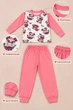 Пижама для девочки Cotton Love Kiddo розовый 98 см - изображение 2