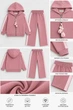 Костюм теплый Blossom Line с лампасами Kiddo розовый 98 см - изображение 3
