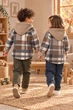 Кофта-рубашка флисовая Teddy Check на молнии Kiddo коричневый 86 см - изображение 2