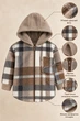 Кофта-рубашка флисовая Teddy Check на молнии Kiddo коричневый 86 см - изображение 3