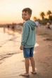 Худи с капюшоном и принтом панды "EVER DON'T WORRY" Kiddo мятный 128 см - изображение 2