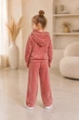 Костюм велюровый «Mia» Kiddo персиковый 92 см - изображение 2
