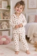 Піжама для дівчинки Cotton Flowers Kiddo Пудра розмір 92 (KIDDO-8E9CA22D7F7A4D259BF0C658DADBC379) - зображення 1