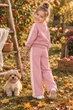 Костюм теплый Crystal Bow с бантом Kiddo розовый 110 см - изображение 2