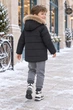 Куртка зимова з капюшоном і хутряною опушкою Kiddo Чорний розмір 104 (KIDDO-359DD5DAB9AD4ABEB8D9297375684664) - изображение 2