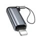 Перехідник HOCO UA36B C male to USB female OTG transparent adapter Black - зображення 6