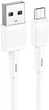 USB Кабель Hoco X83 Victory USB-A to Micro-USB 2A 1m White - зображення 1