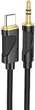 Кабель AUX Hoco UPA30 Friend Type-C to 3.5mm 1m Black - изображение 1
