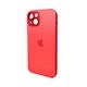 Чохол для смартфона AG Glass Matt Frame Color Logo for Apple iPhone 14 Coke Red - изображение 1