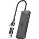 USB-концентратор-разветвитель UNITEK USB 3.0 с 4 портами расширения USB и разъемом питания. Двухпортовый разъем USB/Type-C, совместимый с ноутбуками, планшетами и смартфонами. Универсальный адаптер «один к одному». - изображение 2