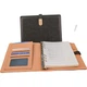 Блокнот Zhongjian Stationery B5 с отрывными листами, для офиса, бизнеса, заметок, работы, записей, в кожаной обложке, ежедневник, журнал совещаний, с возможностью нанесения логотипа, серый. - изображение 1