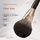 Кисть для рассыпчатой пудры Rownyeon Gesang Flower Loose Powder Brush, большая, с мягким пушистым ворсом в форме языка, предназначенная для фиксации макияжа. - изображение 8