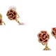Сережки-кліпси Dairo Red Pearl для жінок без пірсингу, маленькі сережки-кліпси в стилі Chanel, осінь-зима, святкові сережки-кліпси від комарів, аксесуари для вух - зображення 3