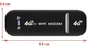 USB Wi-Fi модем 4G LTE Plug&Play із функцією Wi-Fi роутера до 150 Мбіт/с для SIM-карти, чорний - зображення 2
