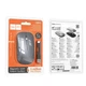 Бездротова миша HOCO GM43 Adelanto dual- (rechargeable version) space 800DPI, сірий космос - изображение 2