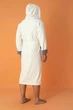 Мужской халат Nusa 1525 с капюшоном кремовый 2XL - изображение 4