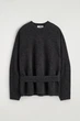 Джемпер жіночий COS belt-detail merino wool jumper 1317124002 XS Графітовий - изображение 7