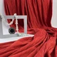 Ткань плащевая жатка IDEIA 150 см 130 гр/м2, 100% полиэстер, для курток, плащей и верхней одежды темный теракот - изображение 6