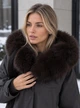 Женская дубленка с натуральным мехом Vavilona Графитовый L 57323-А - изображение 2