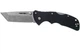 Ніж складаний Cold Steel Mini Recon 1 Tanto Point, замок Tri-Ad Lock, лезо Plain Stonewashed AUS-10A, руківя Black GRN, Тайвань, CS-27BAT - изображение 1