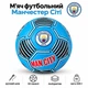 Мяч футбольный Manchester City размер 5, полиуретан, ручной шов, 32 панели IV-087FTCITY - изображение 1