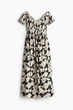 Сукня максі з віскози H&M 1241395002c34 XL комбінована (100015420) - зображення 5