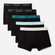 Набор трусов боксеров мужских хлопковых Calvin Klein NB1897-3SB(Aqua Bar Multi) XL 5 шт Черный (199156117622) - изображение 1