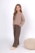 Джемпер для девочки Mevis (5745кор) рост 140 см Коричневый - изображение 3