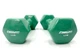 Гантель виниловая EasyFit 4 кг (1 шт.) Зеленая для фитнеса (EF0040G) - изображение 2