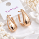 Сережки Xuping Jewelry довжина 2см ширина 1см медичне золото позолота 18К с1640 - зображення 1