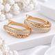 Серьги Xuping Jewelry длина 2.3см медицинское золото позолота 18К с799 - изображение 1