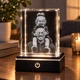 Семейное фото в кристалле — 3D LED-ночник/светильник K9 Crystal 5×5×8 см - изображение 3