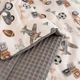 Плед детский MirSon №031 Silky Waffle 22-1417 Retro Boys' World 60х80 см (2200013893165) - изображение 2